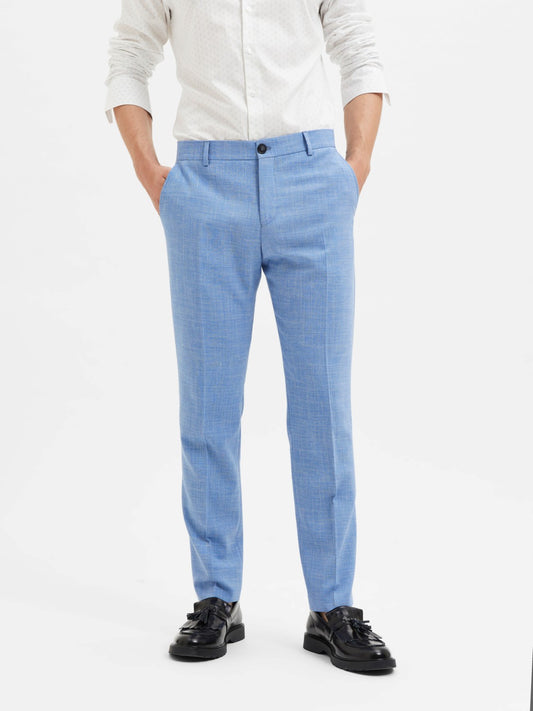 SELECTED Oasis Linen Suit Pants Light Blue TWOJAYS
