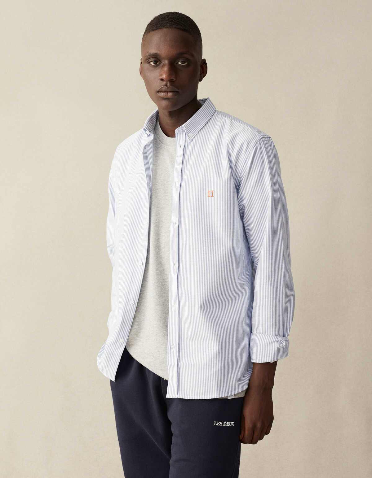 Les Deux Oliver Oxford Hemd Stripe TWOJAYS