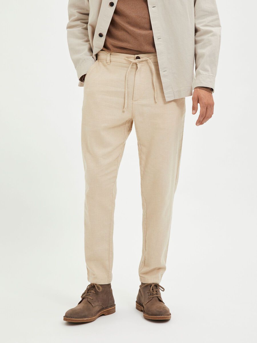 SELECTED Brody Linen Pants Incense TWOJAYS