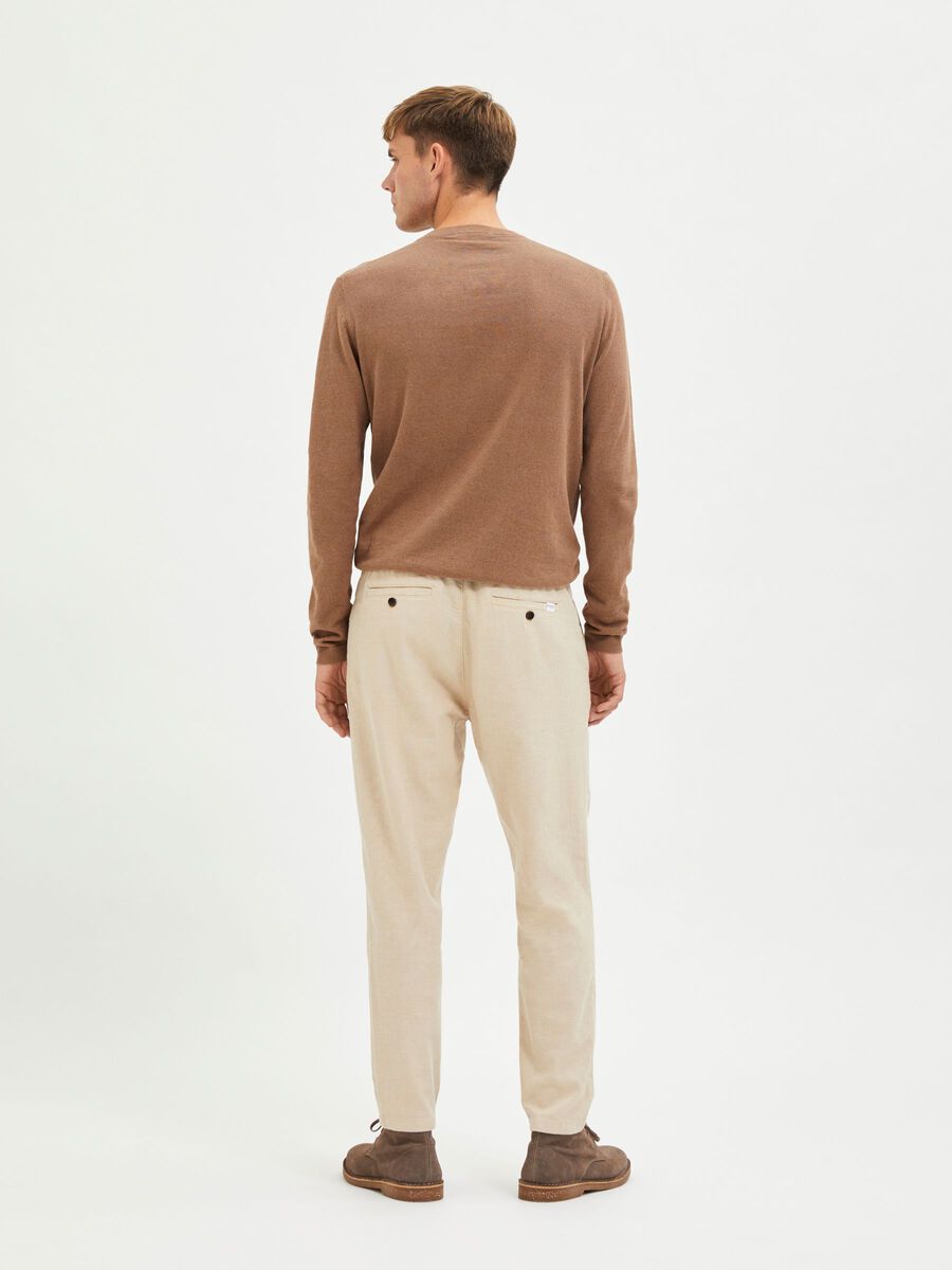 SELECTED Brody Linen Pants Incense TWOJAYS