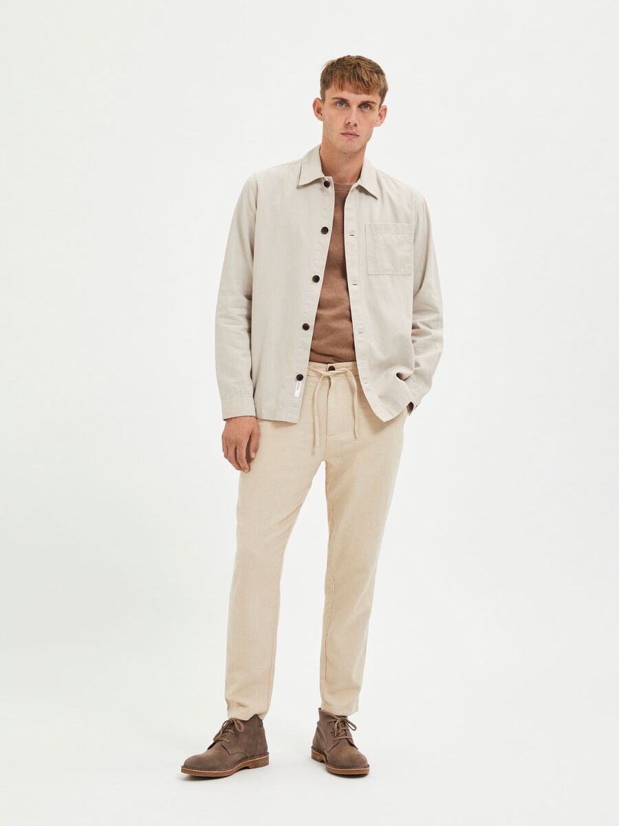 SELECTED Brody Linen Pants Incense TWOJAYS