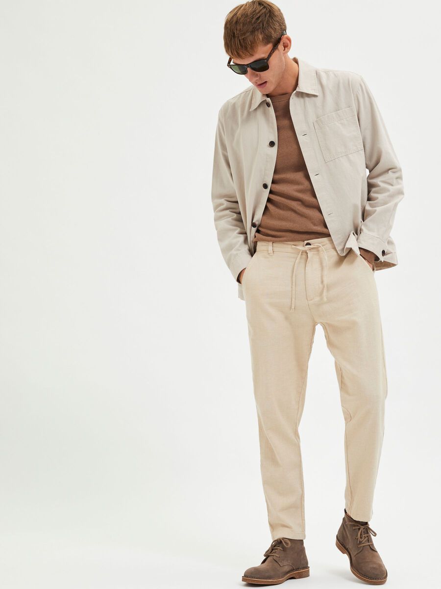 SELECTED Brody Linen Pants Incense TWOJAYS
