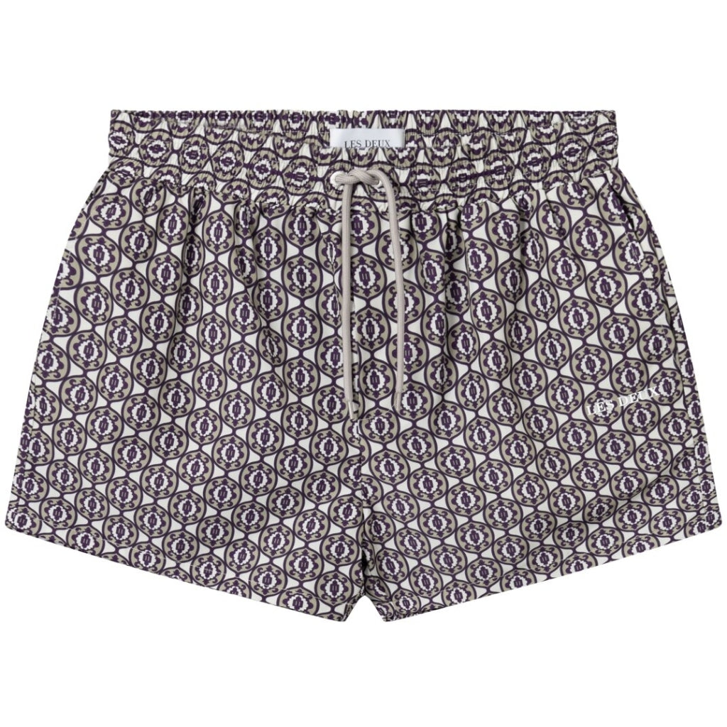 Les Deux Jake Track Shorts Ivory/Dark Sand TWOJAYS