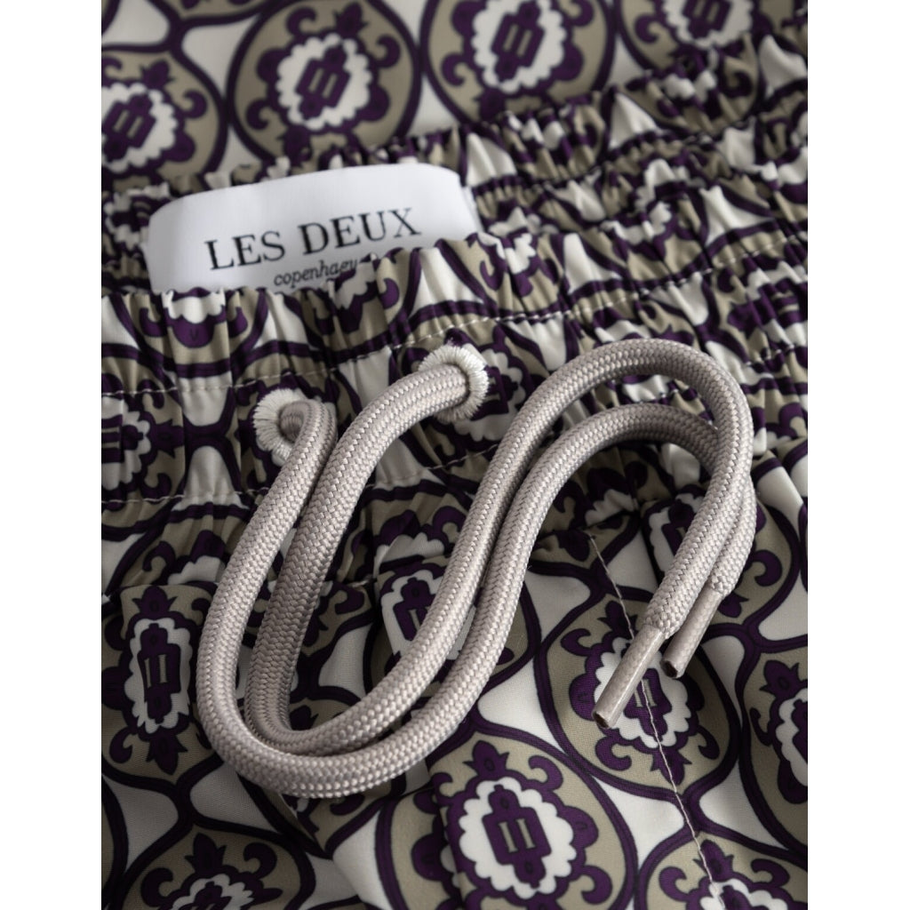 Les Deux Jake Track Shorts Ivory/Dark Sand TWOJAYS