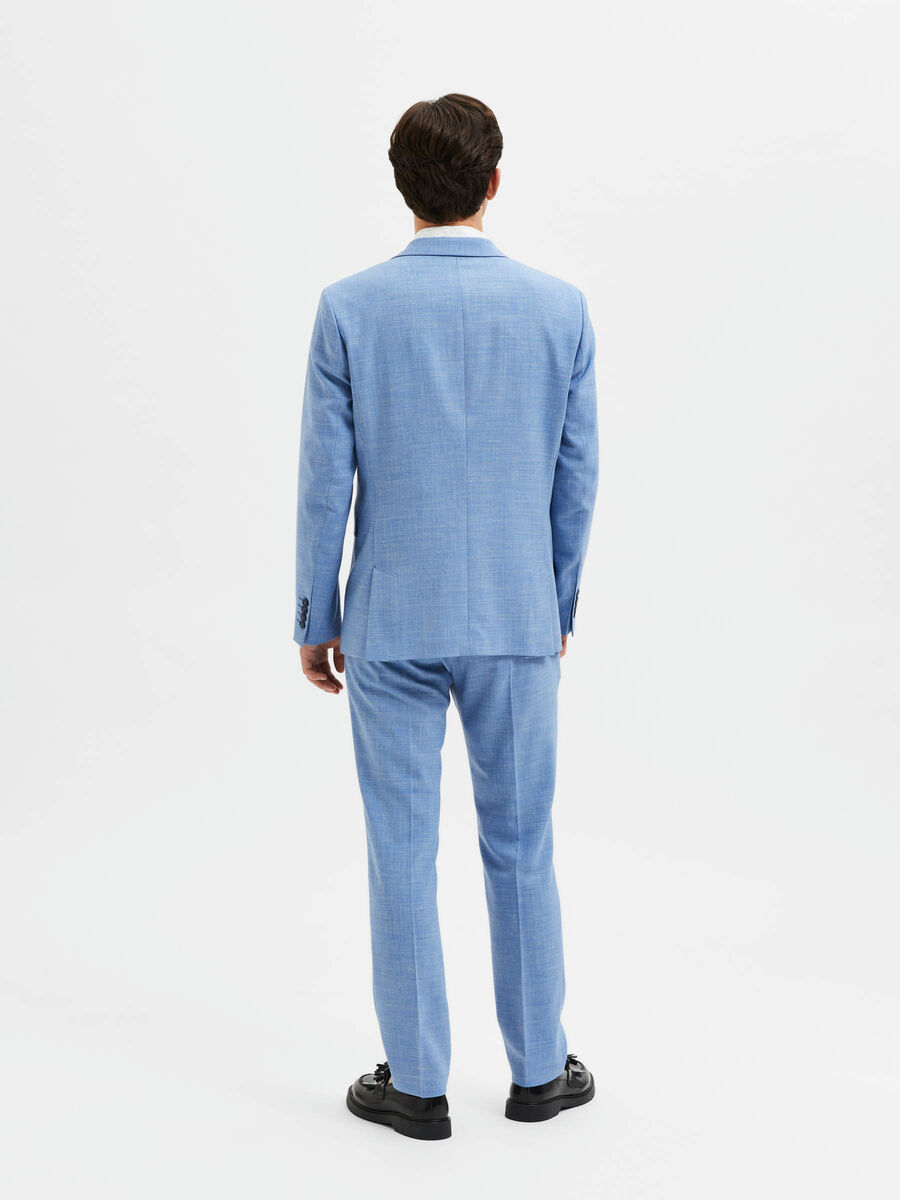 SELECTED Oasis Linen Blazer Light Blue TWOJAYS