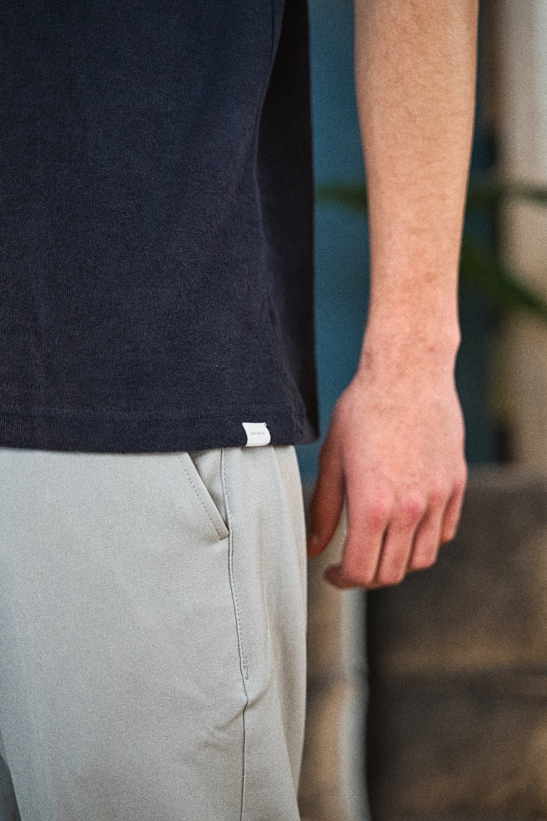 Les Deux Towel T-Shirt Dark Navy TWOJAYS