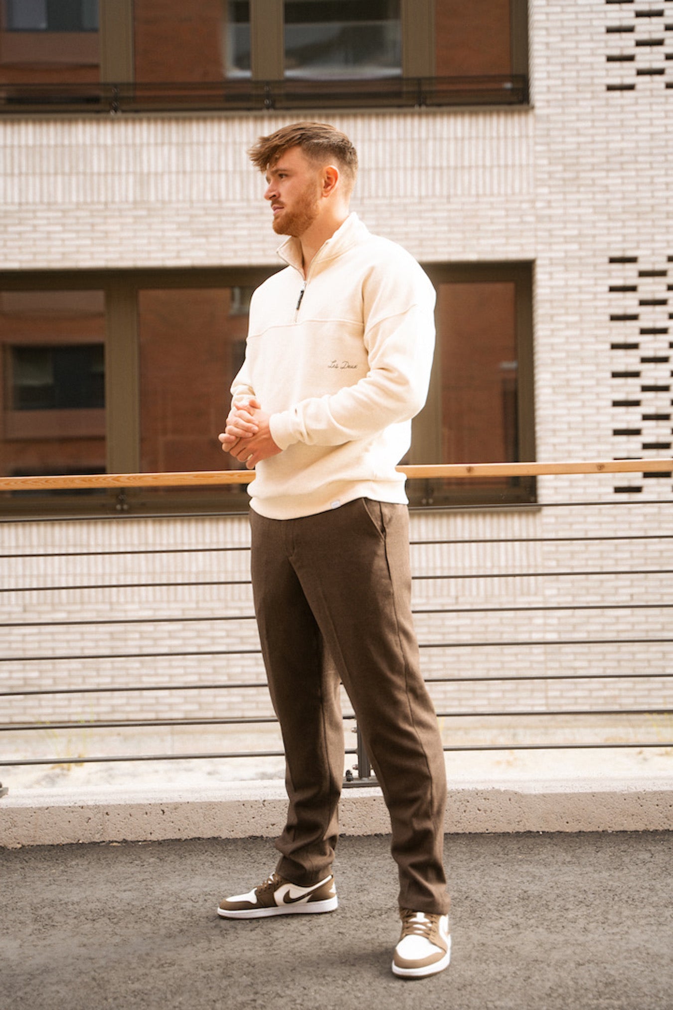 Les Deux Como Reg Wool Pants Coffee Brown TWOJAYS