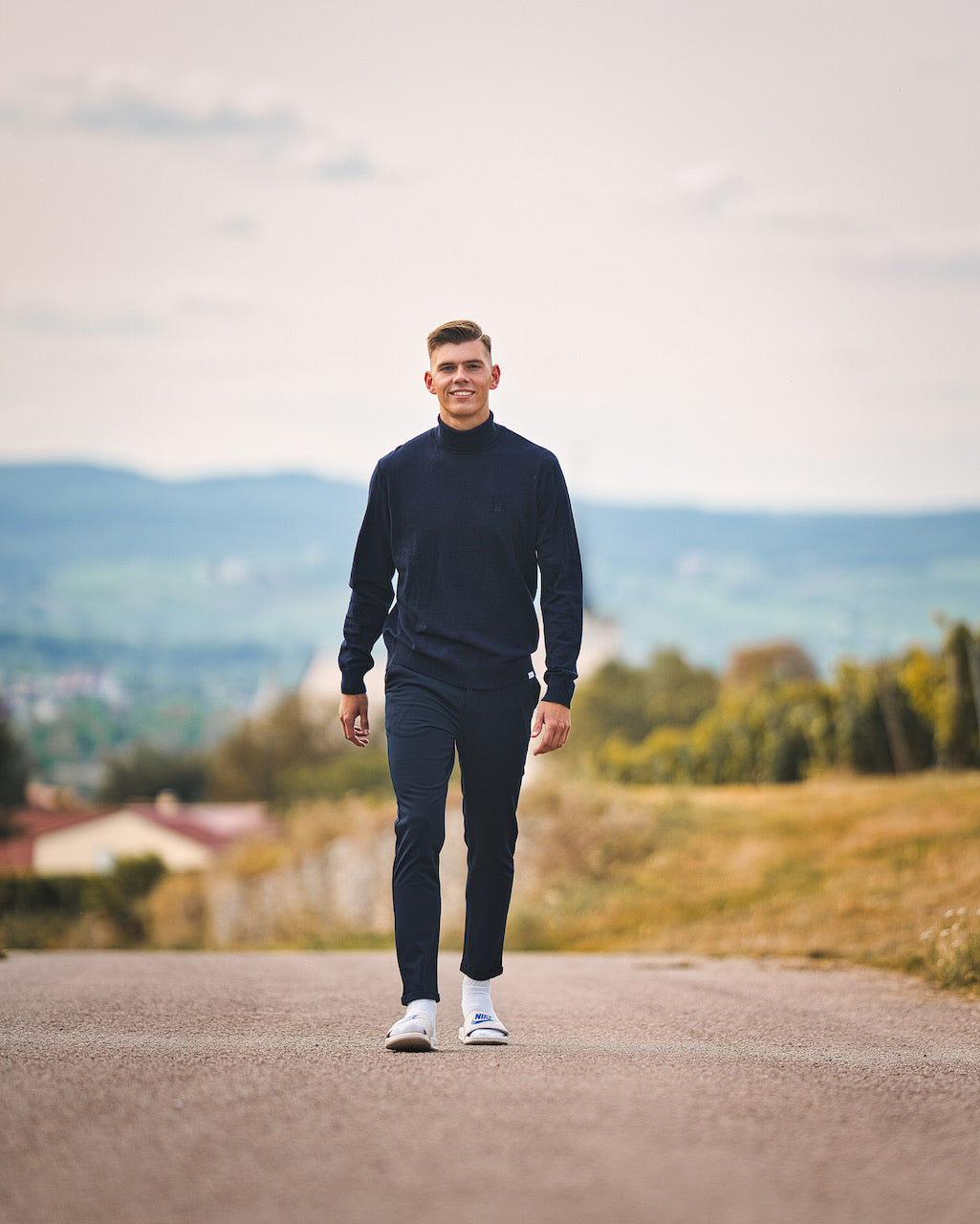 Les Deux Como Light Suit Pants Navy TWOJAYS