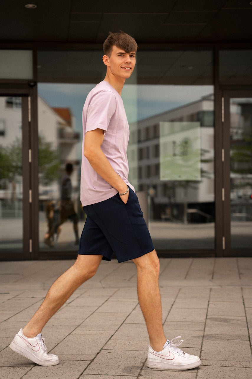 Les Deux Ballier Track Shorts Dark Navy TWOJAYS