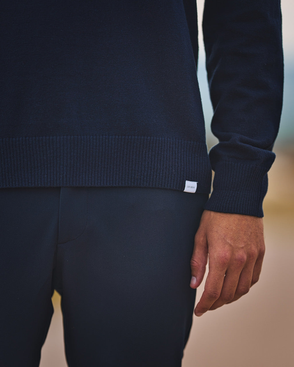 Les Deux Como Light Suit Pants Navy TWOJAYS