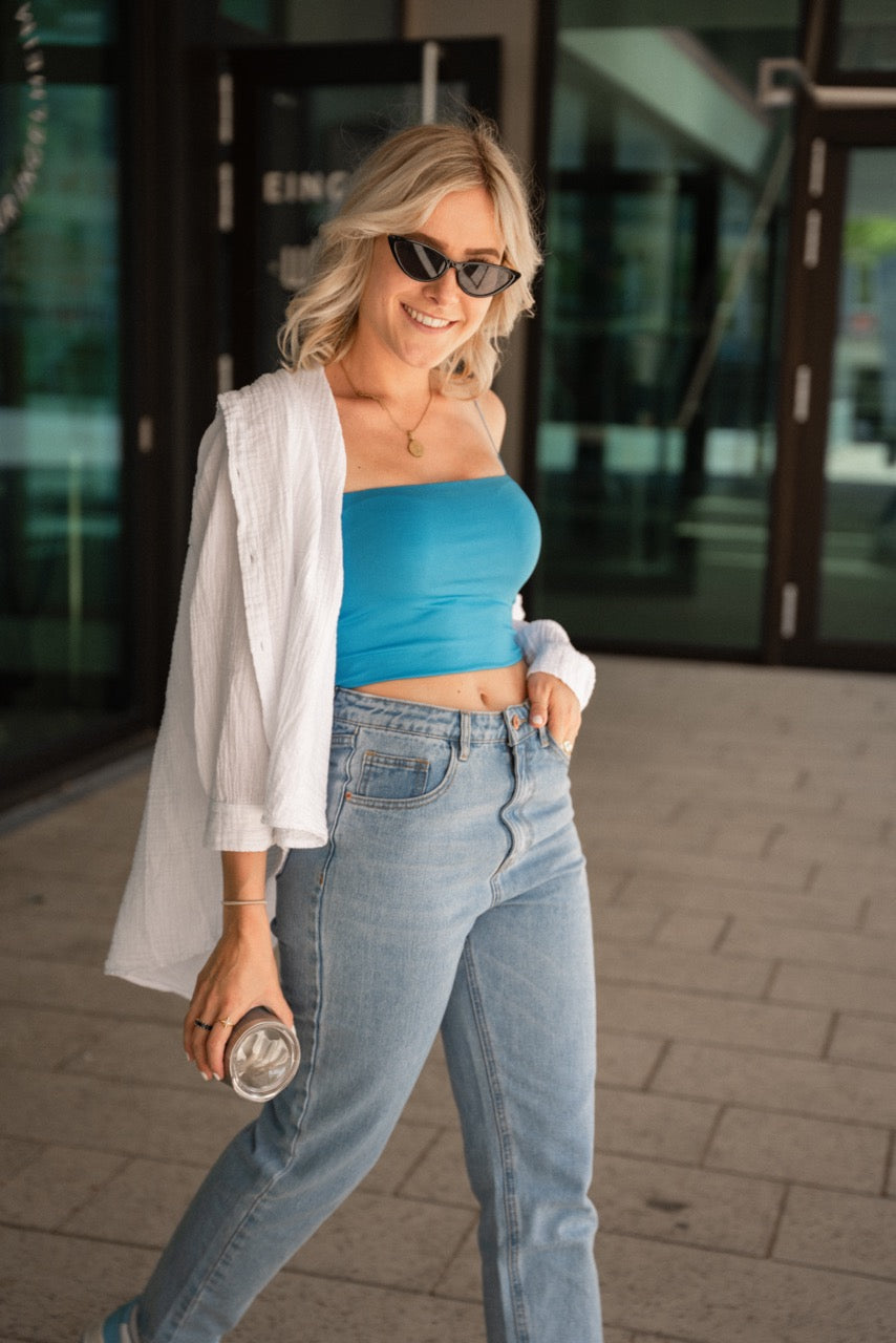 Hemdbluse Musselin kurz TWOJAYS