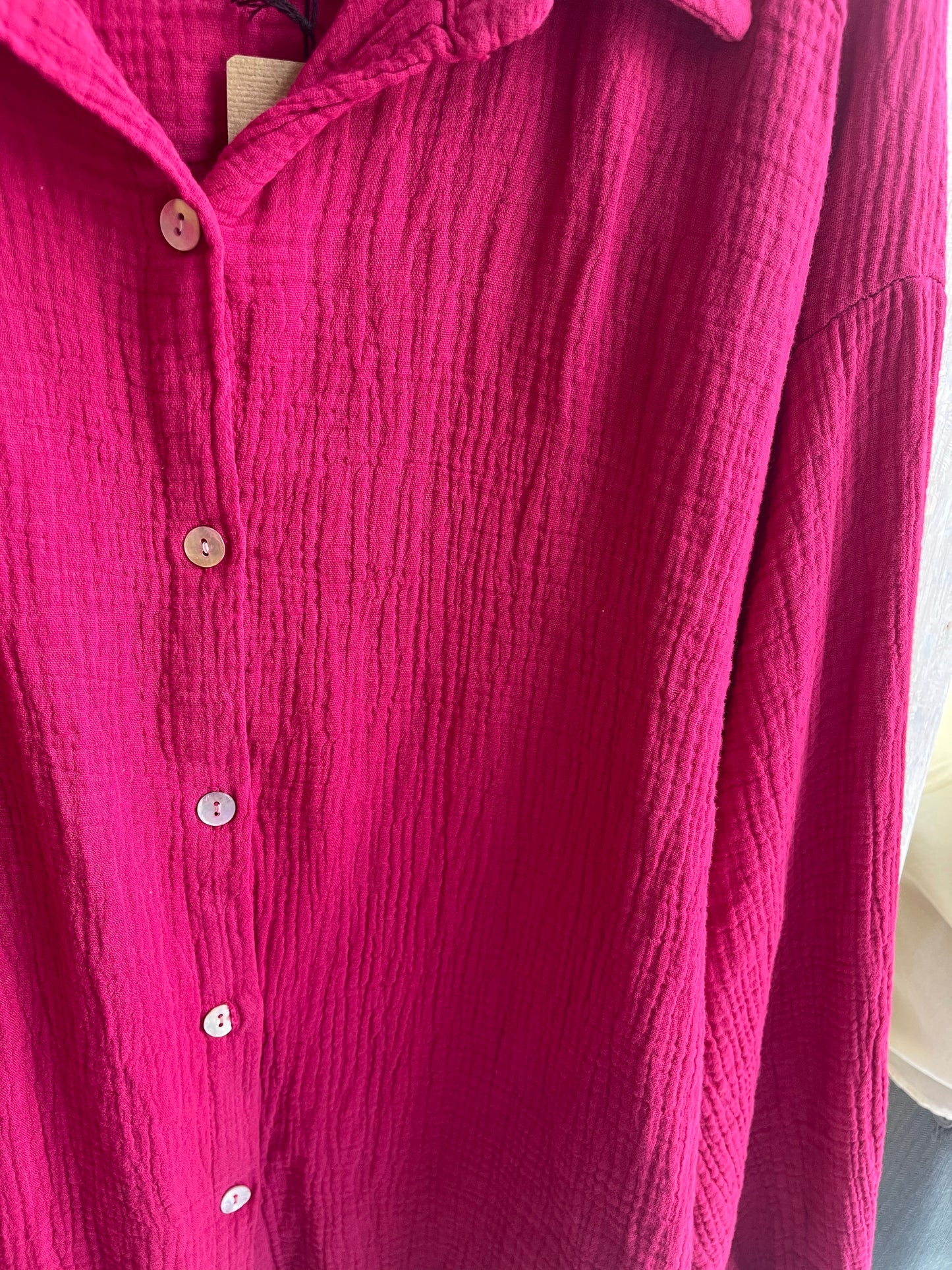 Hemdbluse Musselin kurz