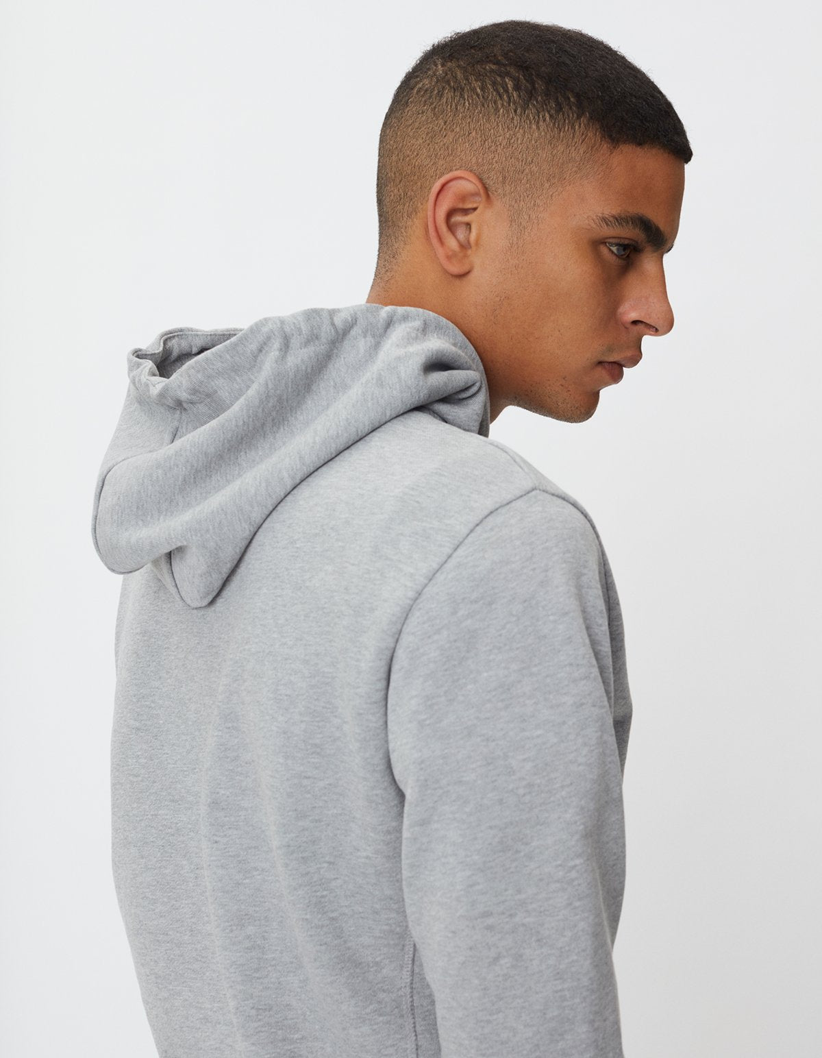 Les Deux Lens Hoodie Lichte Grey Melange/White TWOJAYS