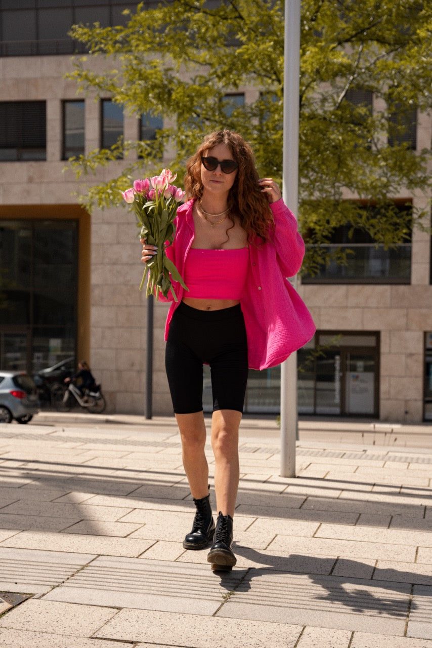 Hemdbluse Musselin kurz TWOJAYS