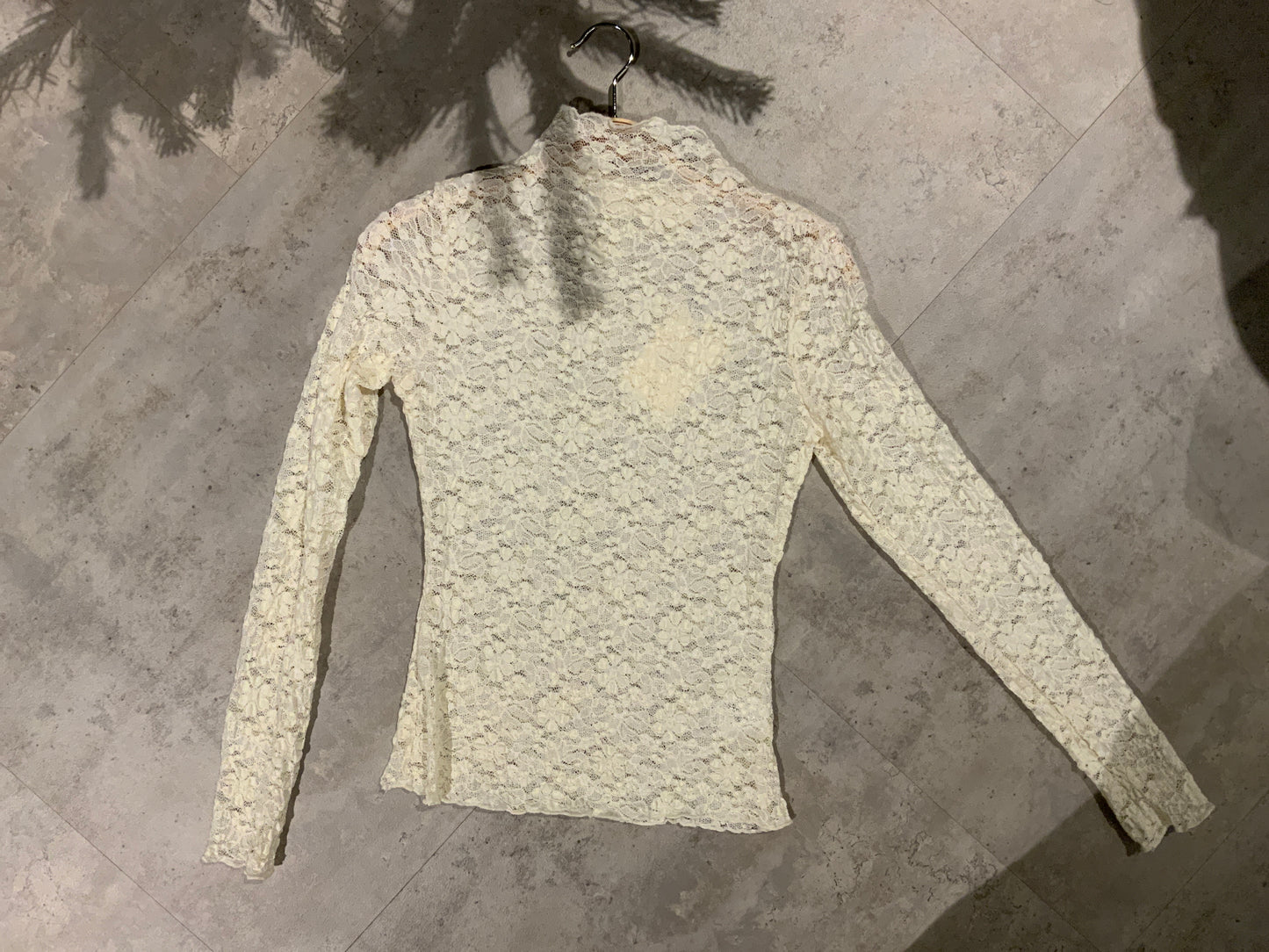 Spitzenshirt Langarm