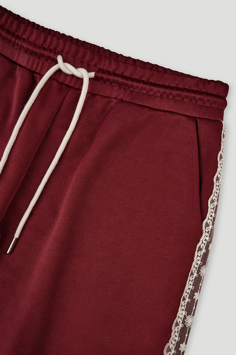 KAEL LACE TRACKPANTS MERLOT OH APRIL