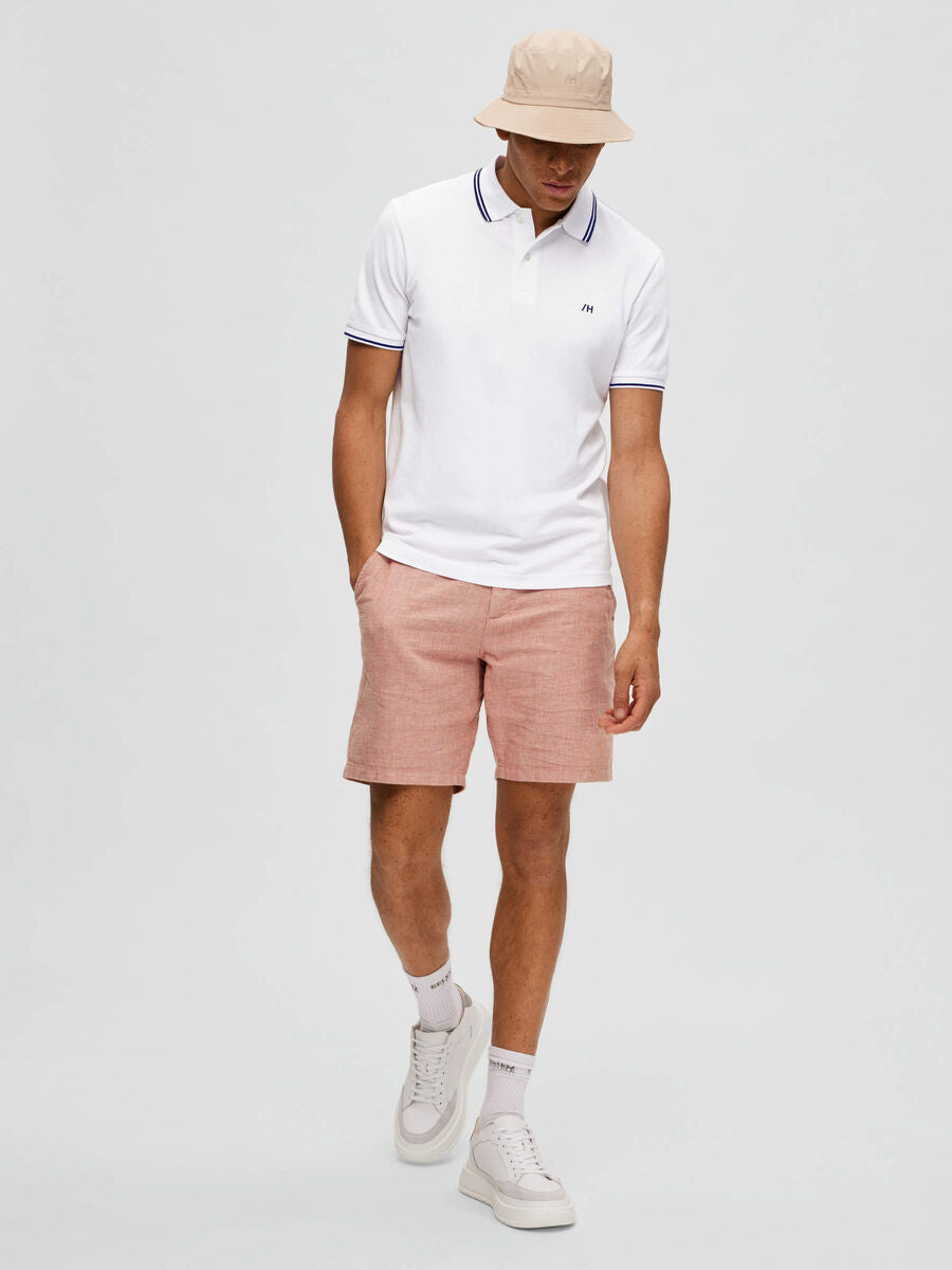 SELECTED Brody Linen Shorts Baked Clay TWOJAYS