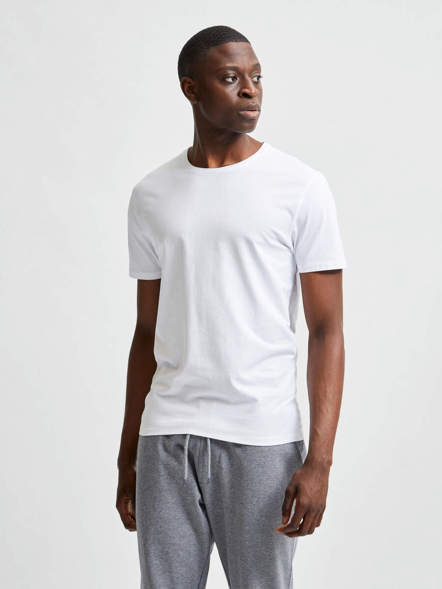 SELECTED T-Shirt Bright White TWOJAYS