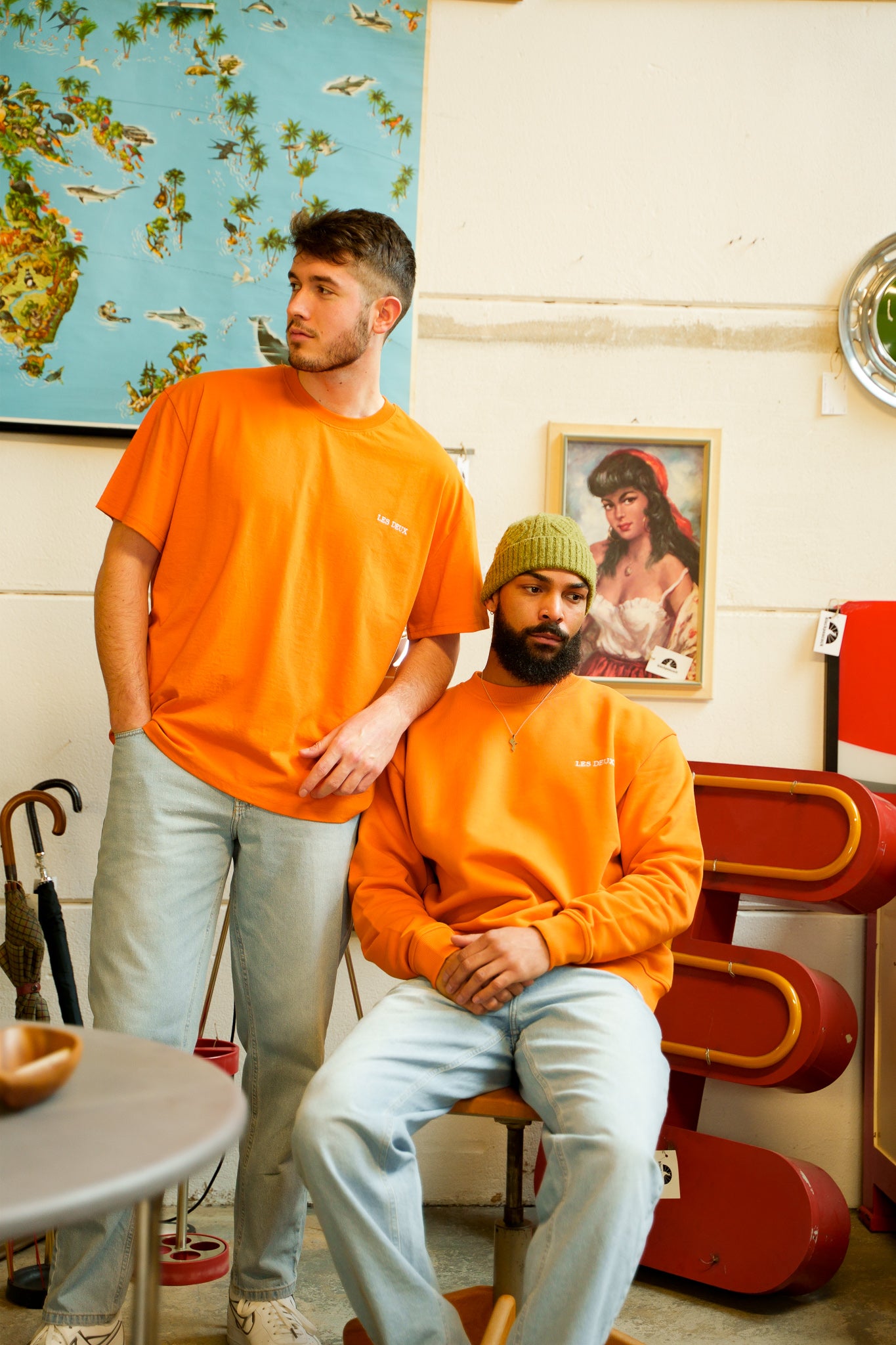Les Deux Diego Sweatshirt Dusty Orange TWOJAYS